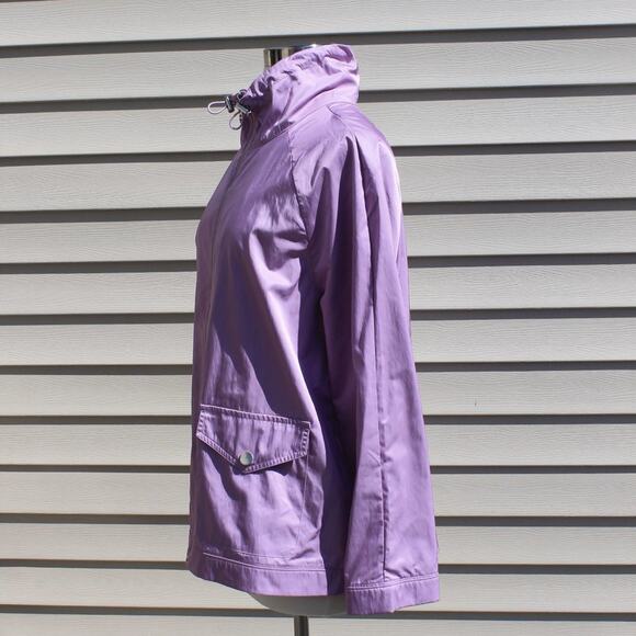 Chico's Zenergy Women's Jacket Lightweight Windbreaker Purple Size 12-14 - Picture 8 of 16